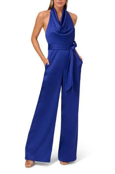 Liv Foster Satin Cowl Neck Wide Leg Jumpsuit Sleeveless jumpsuit, Chic, Comfortable, Casual Liv Foster Satin Cowl Neck Wide Leg Jumpsuit Sleeveless jumpsuit, Chic, Comfortable, Casual