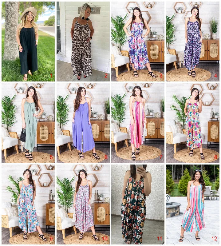 Relaxed Fit Jumpsuit in Assorted Prints Cozy jumpsuit, Comfortable, Relaxed, Casual