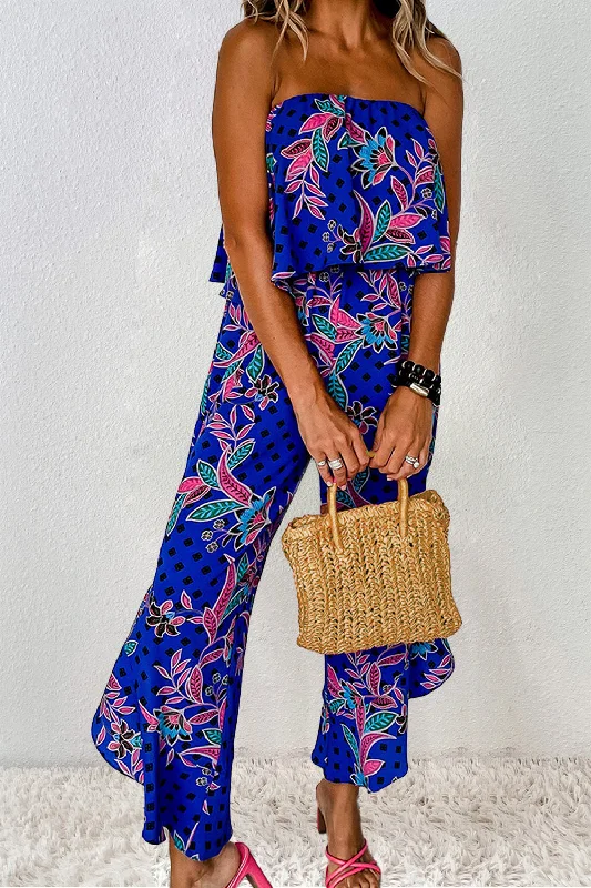 Printed Tube Jumpsuit Structured jumpsuit, Tailored, Elegant, Professional