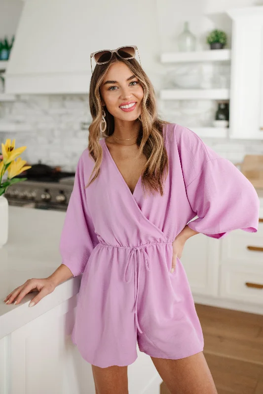 Purple Promise Romper Red jumpsuit, Bold color, Sexy, Party wear