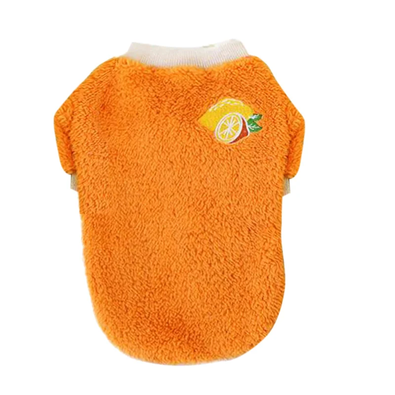 Maxbell Soft Dog Jumpsuit Winter Dog Clothes Small Puppy Coat Pet Outfits Orange Printed jumpsuit, Bohemian style, Vibrant, Casual