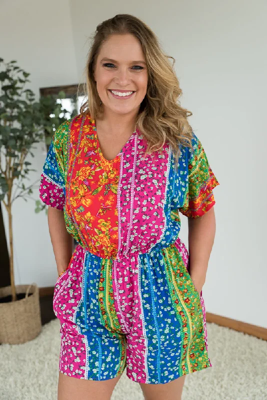 Live Ambitiously Romper Palazzo jumpsuit, Flowy design, Comfortable, Stylish