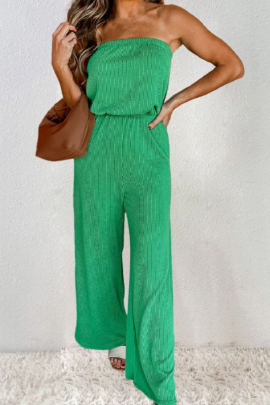 Tube Wide Leg Jumpsuit Strap jumpsuit, Simple design, Trendy, Casual