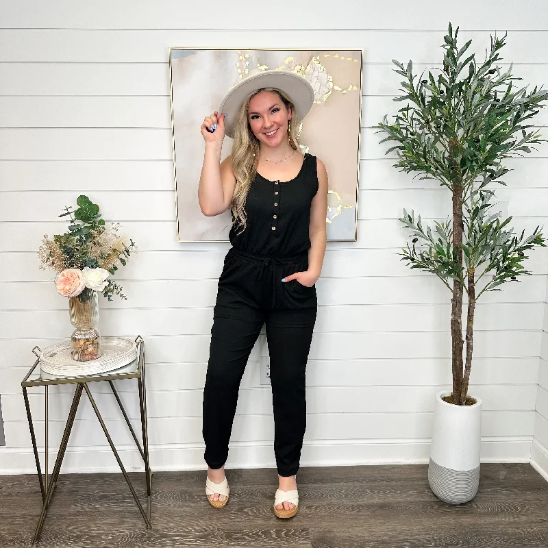 White Birch A Little Differently Black Avery Mae Jumpsuit Pleated jumpsuit, High waist, Fashion forward, Elegant White Birch A Little Differently Black Avery Mae Jumpsuit Pleated jumpsuit, High waist, Fashion forward, Elegant