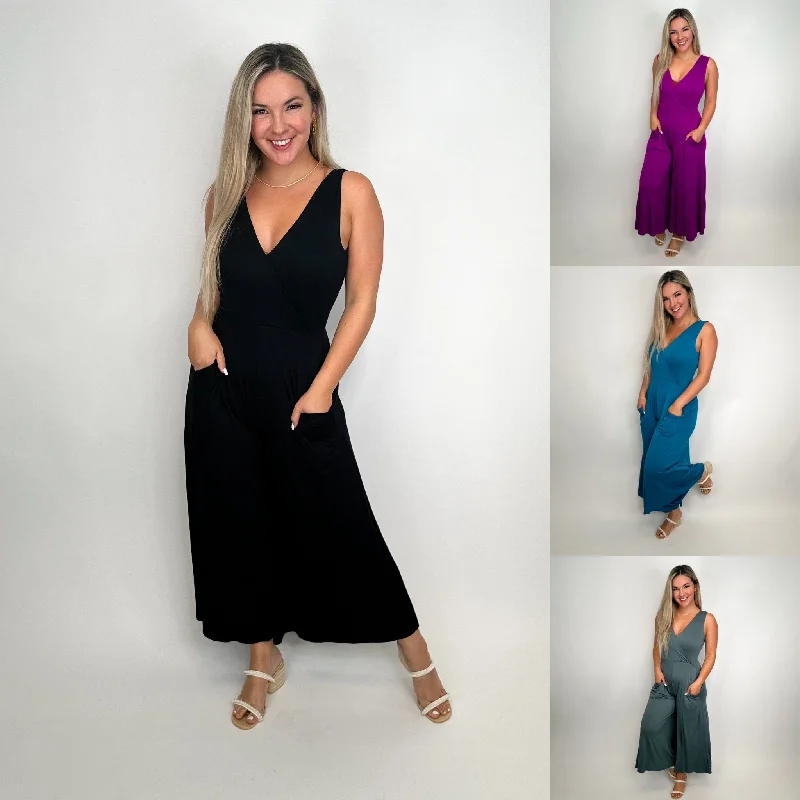 Zenana Overwhelmingly So Rayon Blend Jumpsuit - 4 colors! Party jumpsuit, Glamorous, Elegant, Trendy Zenana Overwhelmingly So Rayon Blend Jumpsuit - 4 colors! Party jumpsuit, Glamorous, Elegant, Trendy