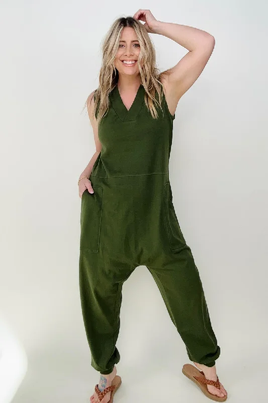 Zenana Solid Sleeveless Harem Jumpsuit Silk jumpsuit, Elegant, Luxurious, Evening wear Zenana Solid Sleeveless Harem Jumpsuit Silk jumpsuit, Elegant, Luxurious, Evening wear